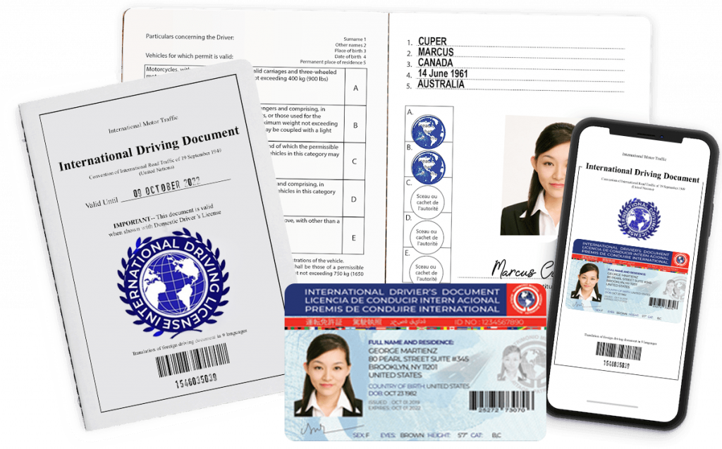 Full set international driving license